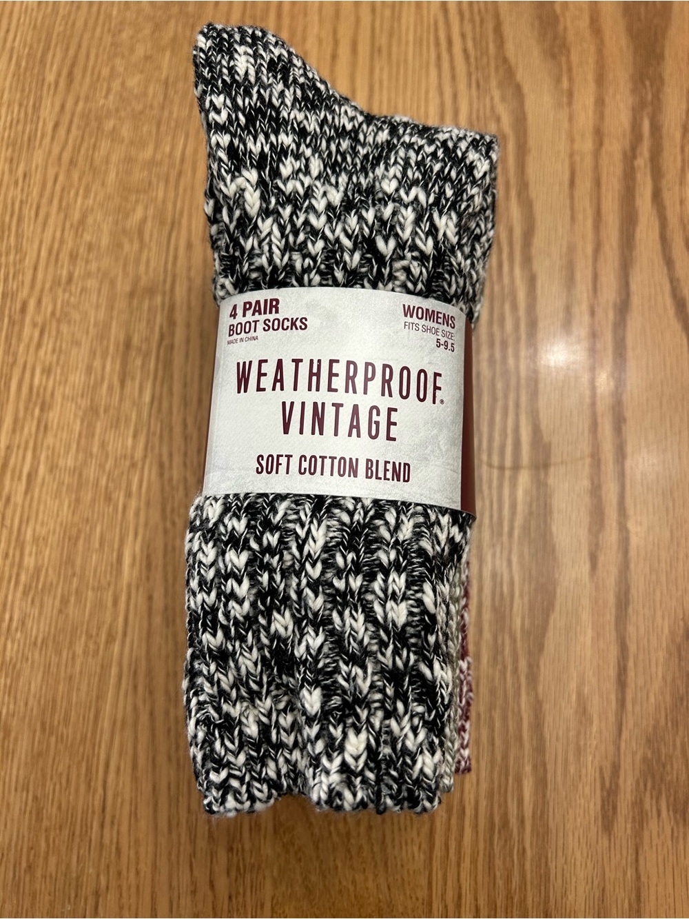 Weatherproof Vintage Women's Marled Boot Socks - 4 Pack
